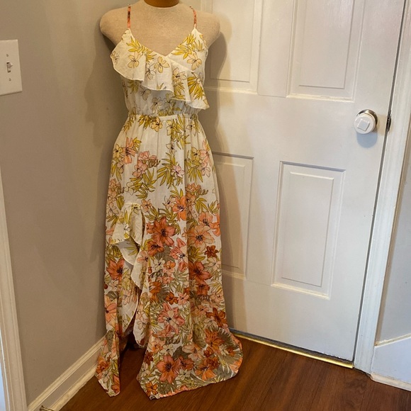 Billabong Floral Maxi Dress Hot Nights M - Picture 2 of 11